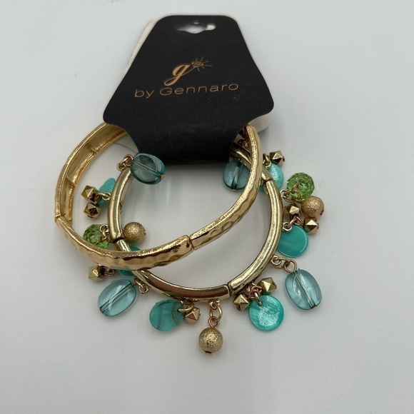 Gennaro Stretch Bracelet Gold Stackable Bracelets NWT - Picture 4 of 5